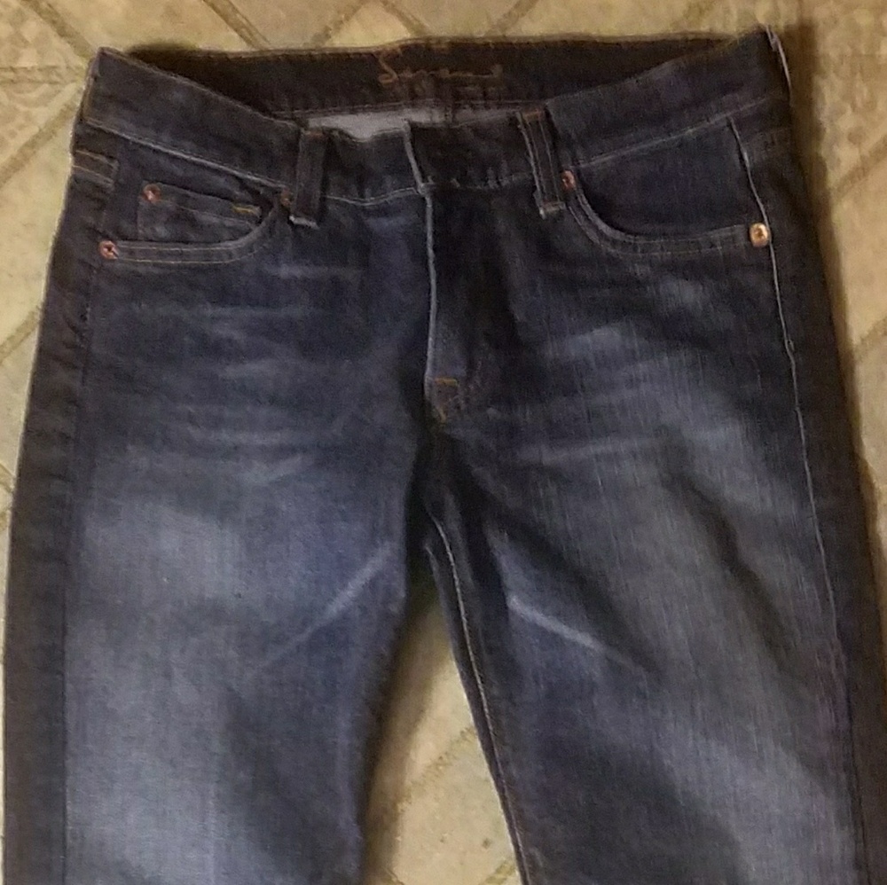 7 for all mankind boot cut dark wash 27
